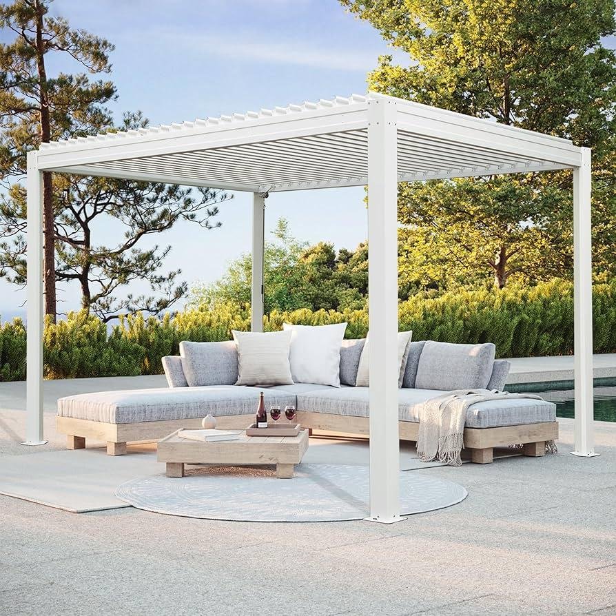 Creating a Cozy Aluminum Pergola with Fire Pit: Design & Safety